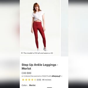 Lolë L Step Up (Sport) Leggings with pockets
